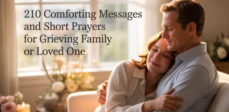 Comforting Messages And Short Prayers For Grieving Family providing comfort and emotional support.