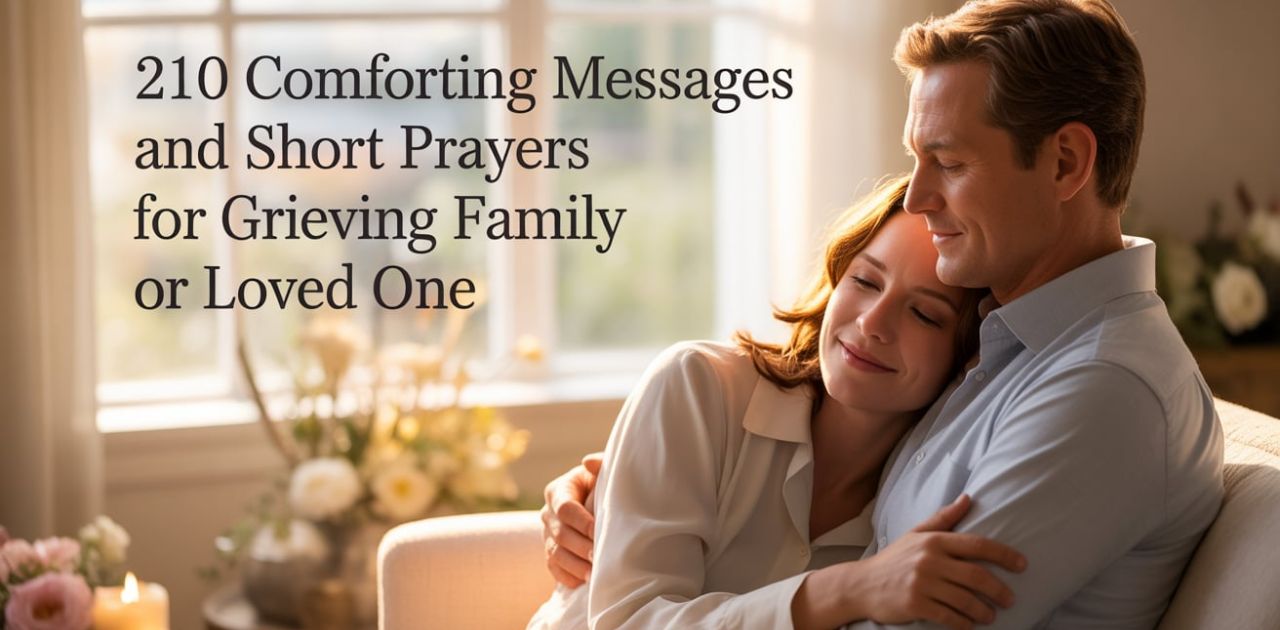 Comforting Messages And Short Prayers For Grieving Family providing comfort and emotional support.