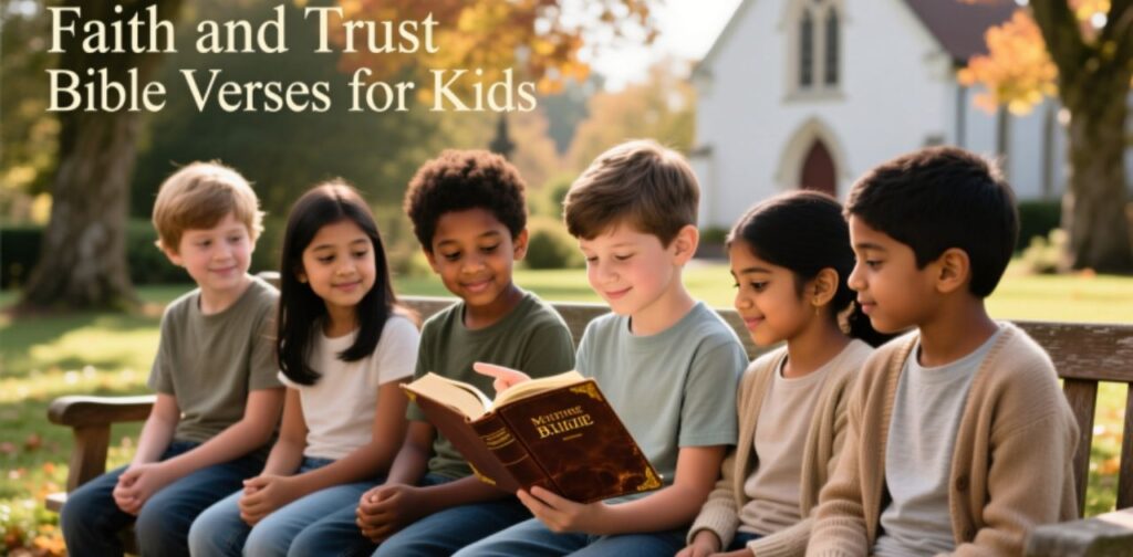 Faith and trust Bible verses for kids to teach confidence, safety, and reliance on God’s guidance in daily life.