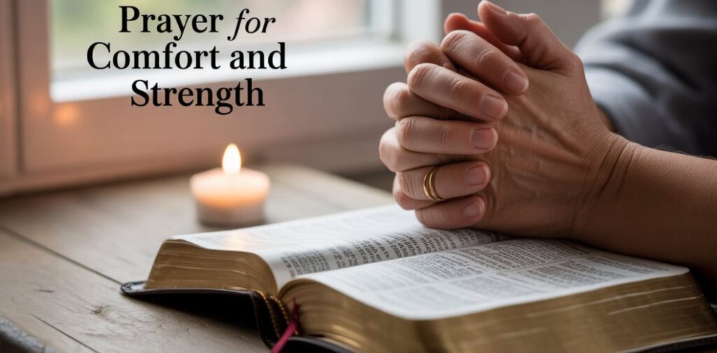 Prayer For Comfort And Strength with Comforting Messages And Short Prayers For Grieving Family.
