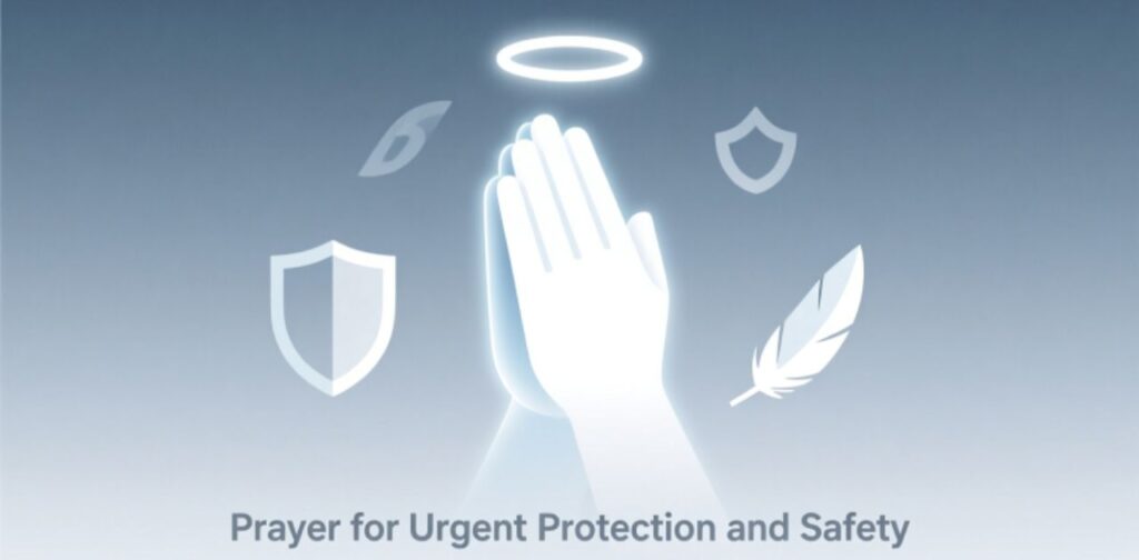 Powerful prayer for urgent help asking God for immediate protection and safety in times of danger.