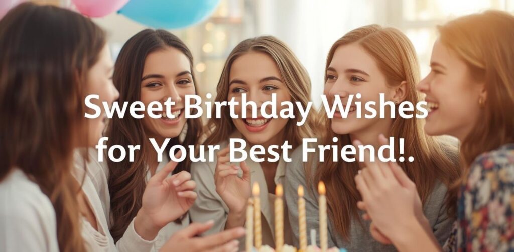 Sweet Birthday Wishes for Your Best Friend – heartfelt, loving, and fun messages to make their special day unforgettable.