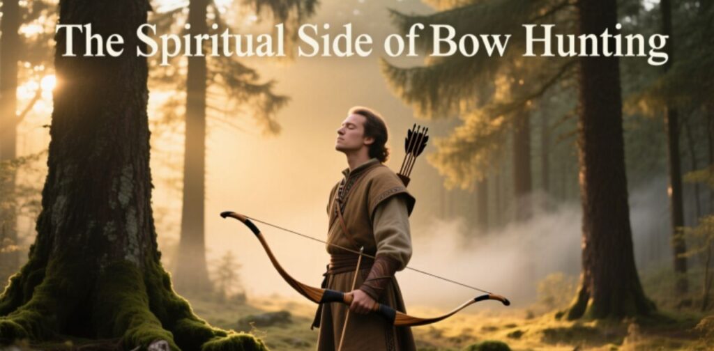 The spiritual side of bow hunting explained through Bible verses about hunting, highlighting patience, focus, and respect for nature.