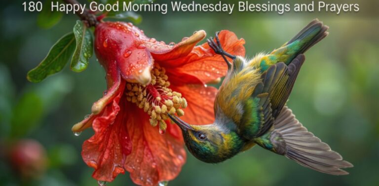 180 Happy Good Morning Wednesday Blessings and Prayers image with peaceful morning vibes and positive Wednesday blessings – Good Morning Wednesday Blessings.