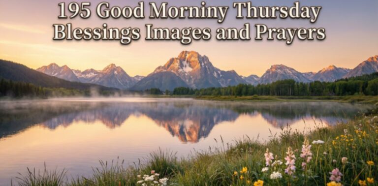 195 Good Morning Thursday Blessings images and prayers to inspire joy, gratitude, positivity, and faith throughout the day.