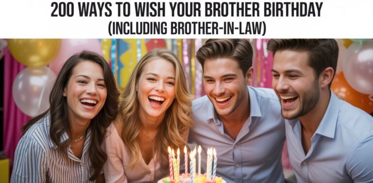 200 creative and heartfelt ways to wish your brother happy birthday, including brother-in-law, with messages, quotes, and blessings.
