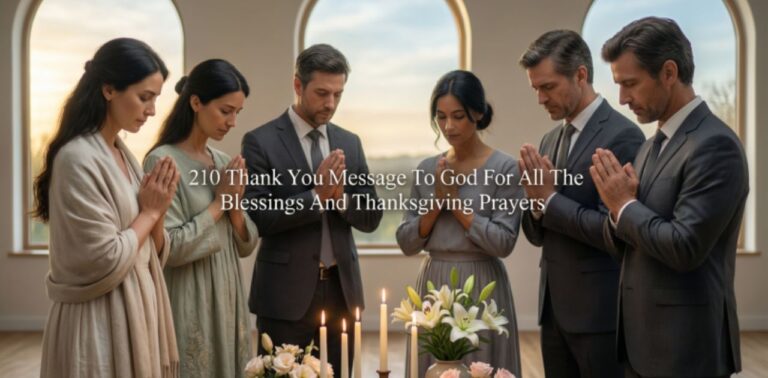 210 Thank You Message To God for all the blessings and thanksgiving prayers, expressing gratitude, faith, and God’s constant love.
