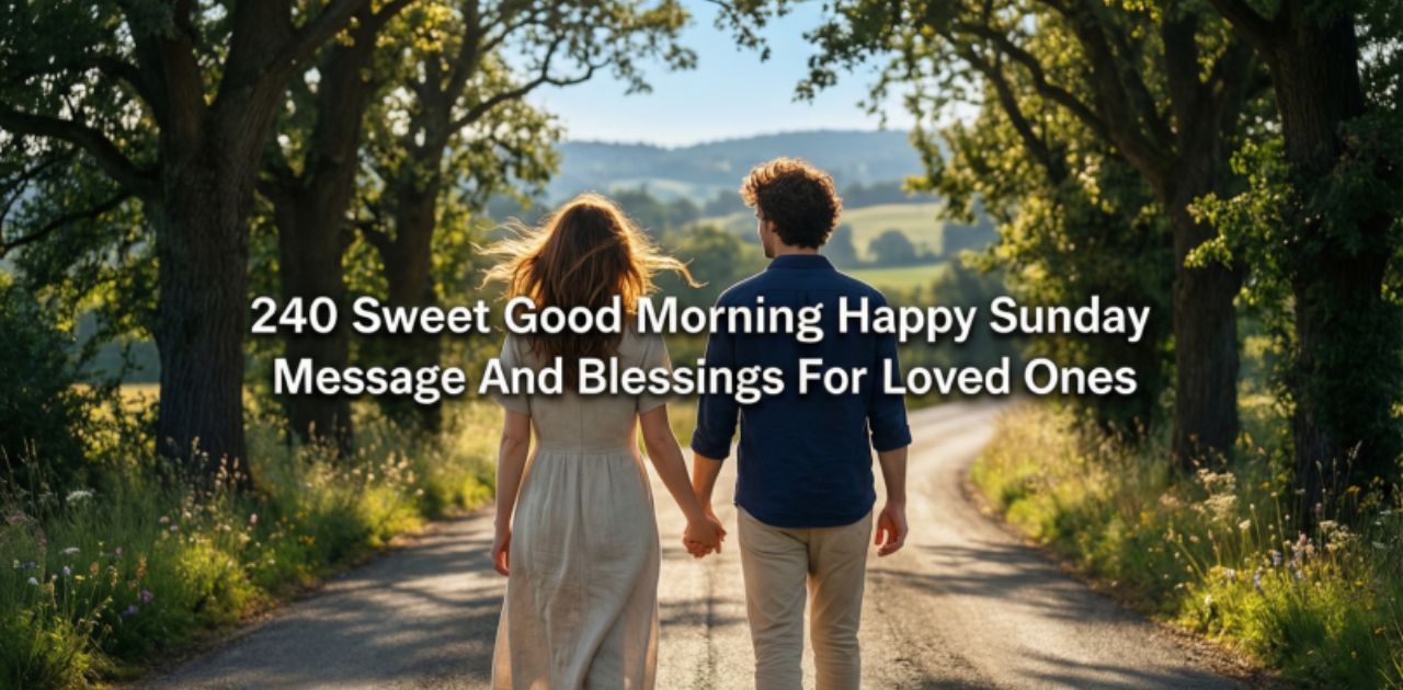 240 Sweet Good Morning Happy Sunday Message And Blessings For Loved Ones to share love, joy, and positivity.