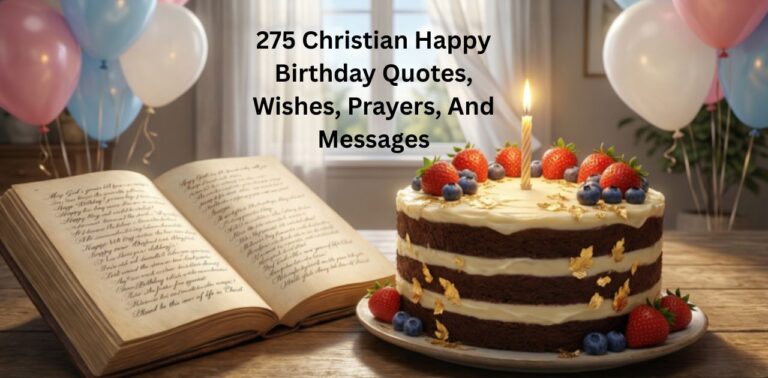 275 Christian Happy Birthday Quotes, wishes, prayers, and messages to inspire faith, blessings, and God-centered joy on birthdays.