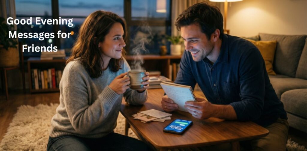 Good Evening Blessings with messages for friends to spread joy, positivity, and heartfelt evening wishes.