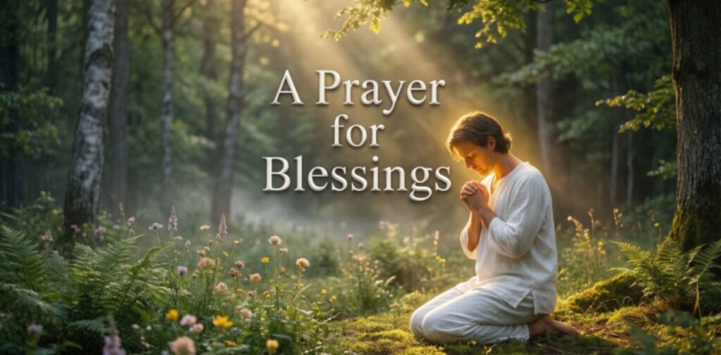 A Prayer for Blessings, offering a Thank You Message To God for guidance, mercy, protection, and daily blessings.