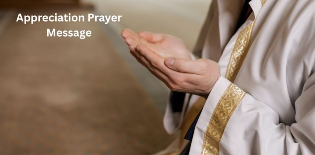 Appreciation Prayer Message for best friend showing gratitude, love, and heartfelt thank you wishes.