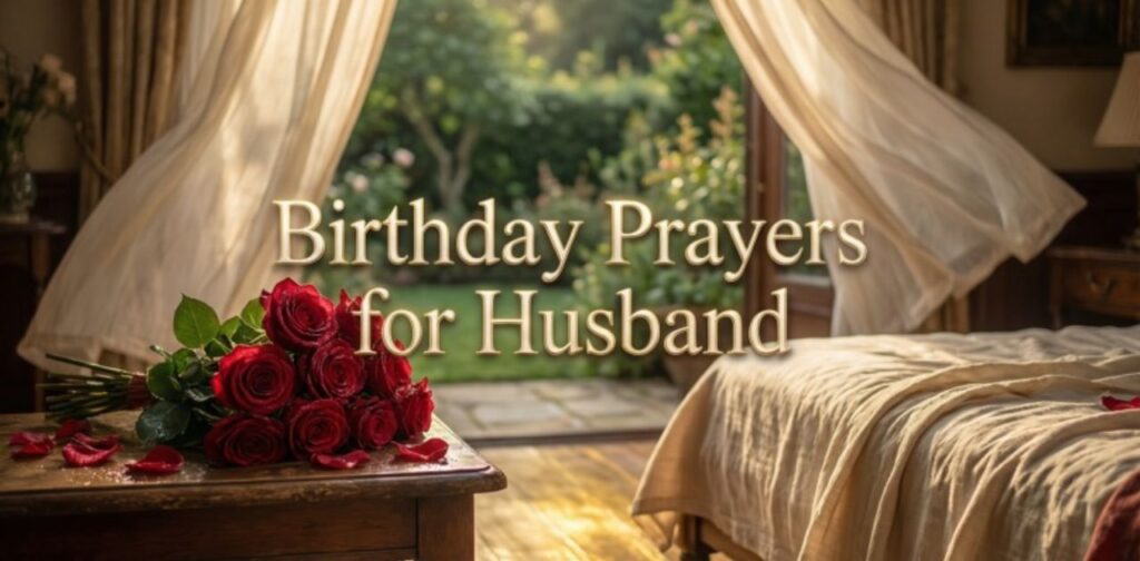 Birthday Prayer Messages for My Love: Birthday Prayers for Husband to bless him with love, joy, divine favor, and happiness on his special day.