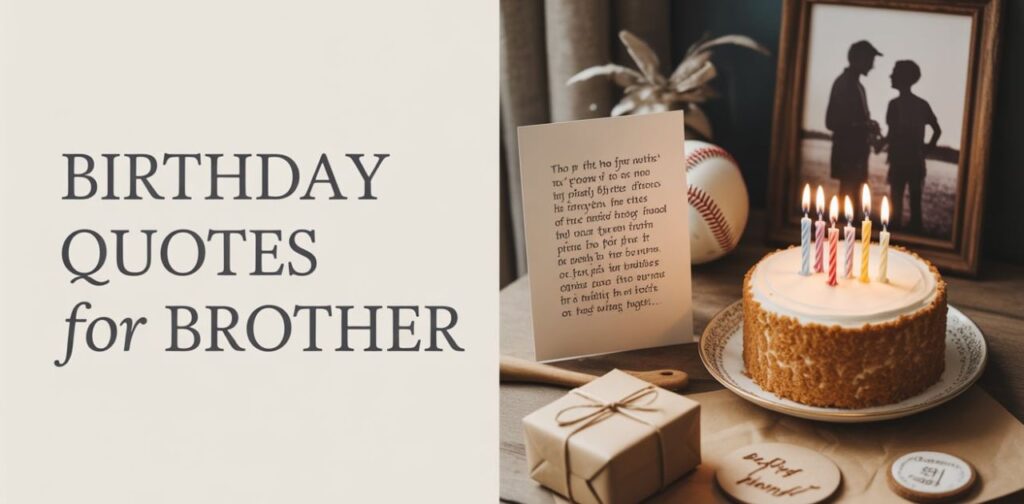 Meaningful ways to wish your brother happy birthday using inspirational and heartfelt quotes.