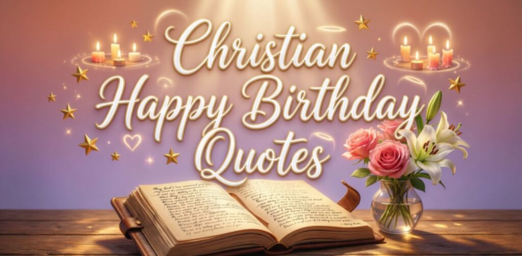 Christian Happy Birthday Quotes to share blessings, prayers, and faith-filled wishes on special birthdays.