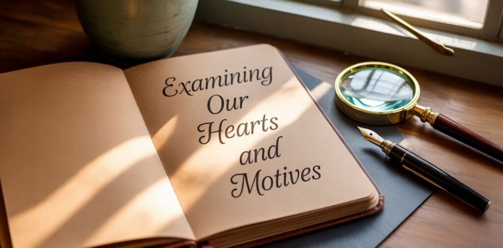 Examining our hearts and motives through Bible verses about self reflection, Christian self reflection, and spiritual self examination for spiritual growth.