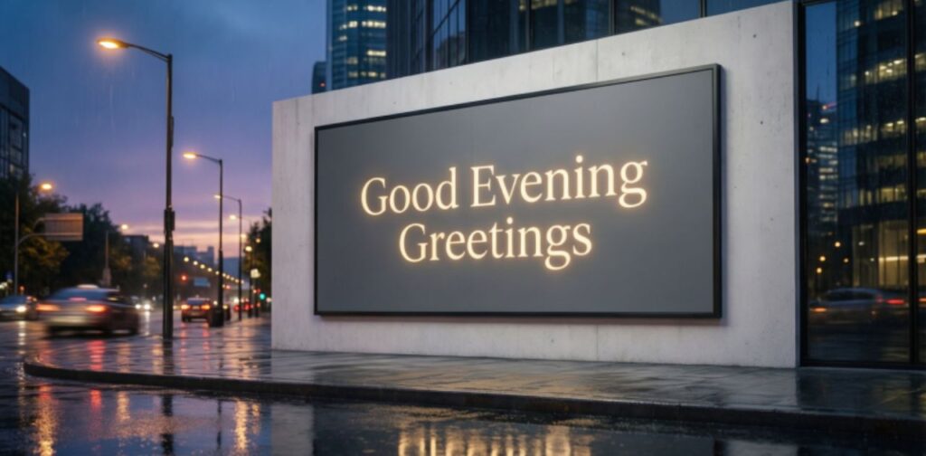 Good Evening Blessings with warm greetings to spread peace, love, and positivity during the evening.