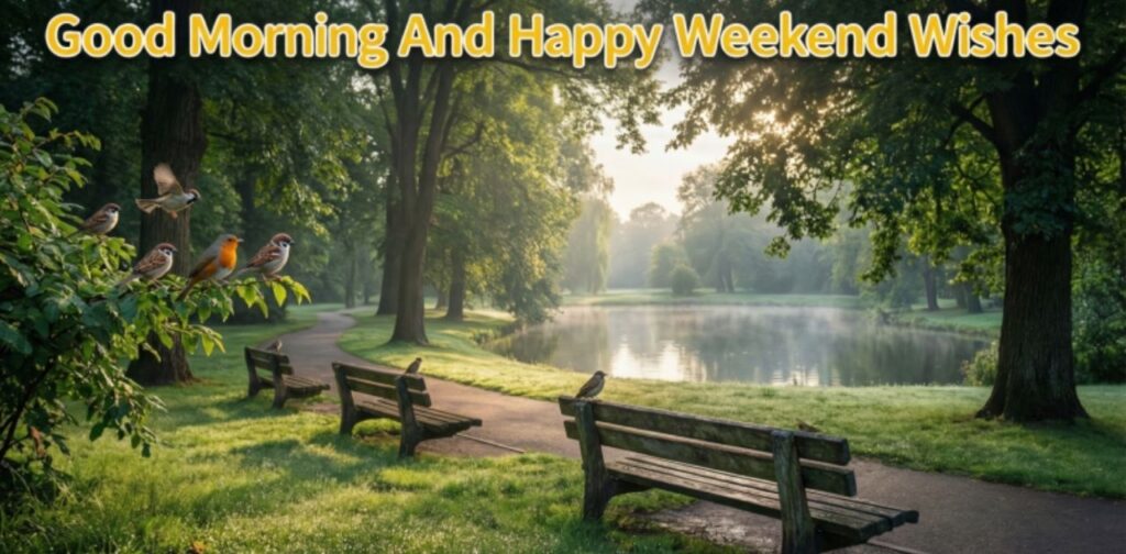 ood Morning And Happy Weekend Wishes with Weekend Blessings And Prayers to inspire positivity, joy, and peaceful weekend vibes.