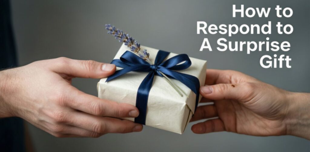 How to respond to a surprise gift with heartfelt words, genuine appreciation, and thoughtful gratitude messages