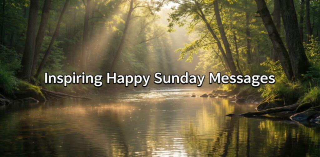Good Morning Happy Sunday Message: Inspiring Happy Sunday Messages to spread joy, positivity, and love.
