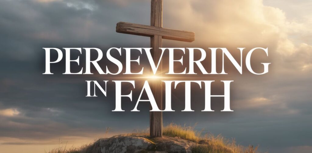 Persevering in faith through Bible verses about self reflection, Christian self reflection, and spiritual growth, building endurance and character in Christ.