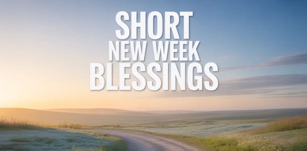 Short new week blessings with inspirational new week blessings to quickly inspire positivity, motivation, and happiness for loved ones.