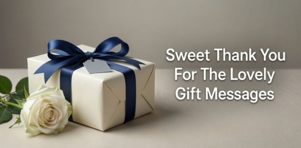 Sweet thank you for the lovely gift messages to express heartfelt gratitude and appreciation for thoughtful gestures.
