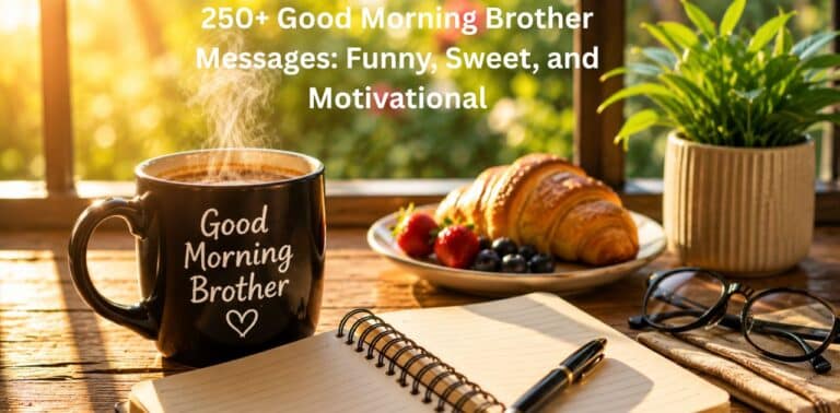 Good Morning Brother Messages with funny, sweet, and motivational wishes for brothers