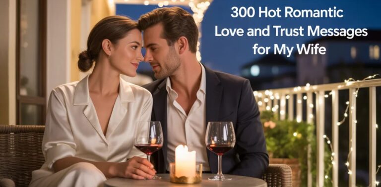 Romantic couple sitting together with candles, representing 300 hot romantic love and trust messages for my wife.