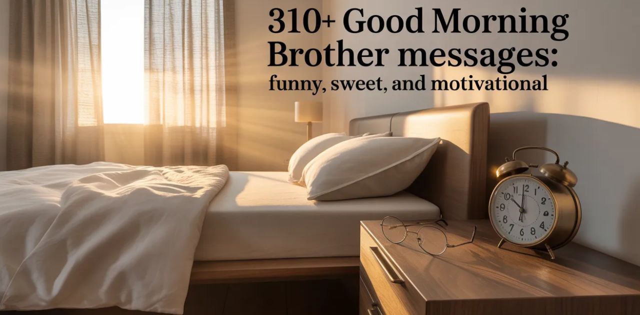Smiling siblings sharing love and positivity, representing 310+ Good morning brother messages that are funny, sweet, and motivational.
