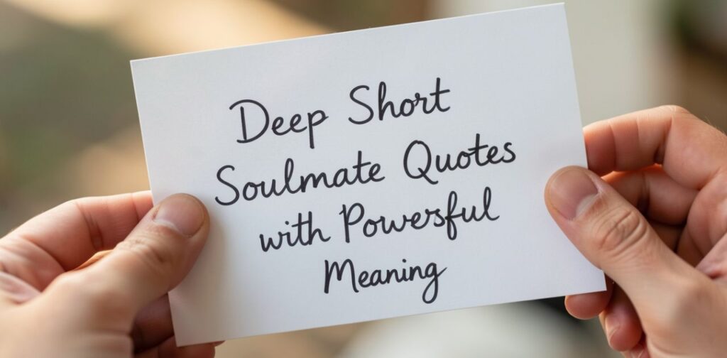Deep short soulmate quotes with powerful meaning inspired by twin flame quotes about spiritual love and eternal connection.