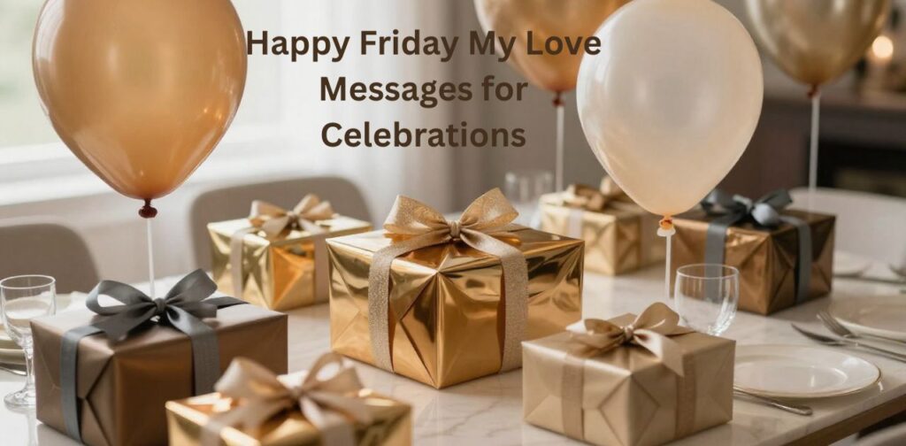 Happy Friday My Love Messages for Celebrations to share love, joy, and heartfelt wishes with your partner.