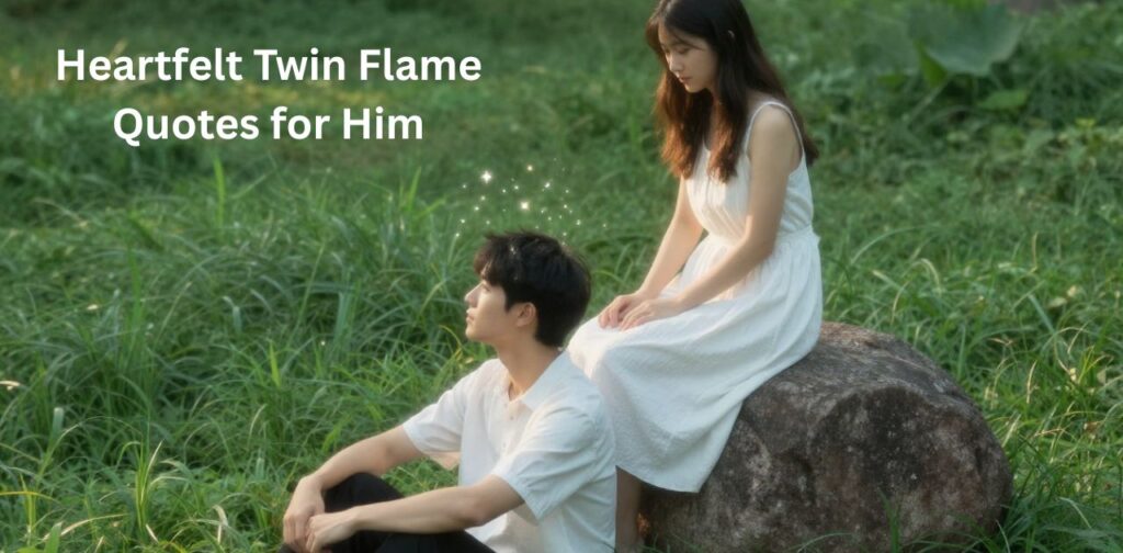 Heartfelt twin flame quotes for him expressing twin flame quotes about spiritual love, separation, and eternal connection.