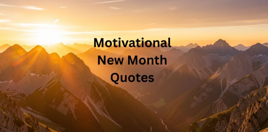 Inspirational Motivational New Month Quotes to start the month with positivity, hope, and success.