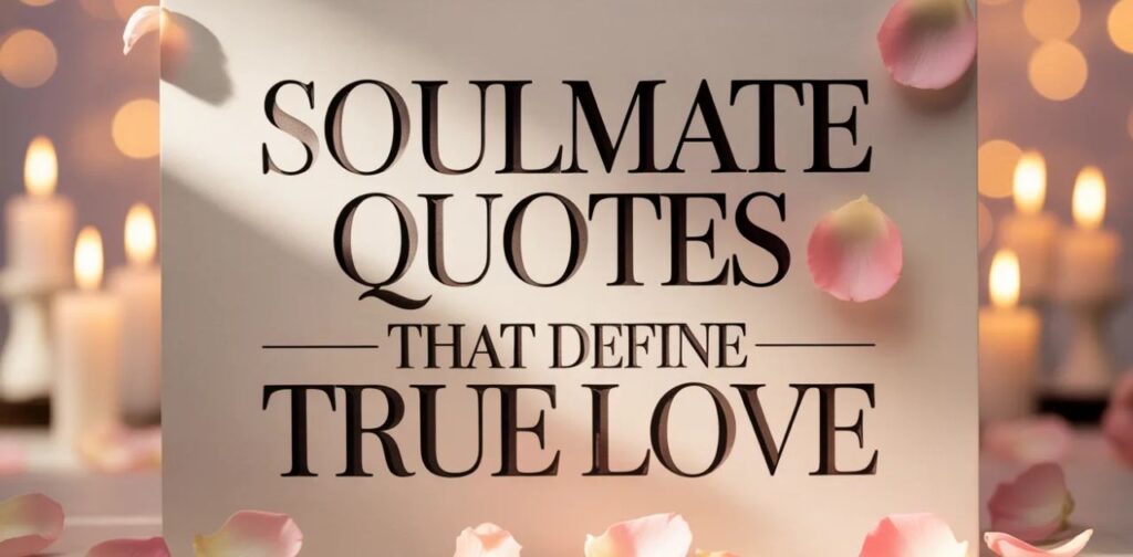 Soulmate quotes that define true love and reflect twin flame quotes about spiritual love and eternal spiritual connection.