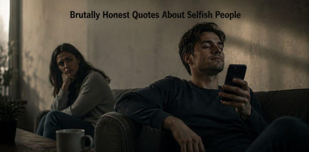 Selfish Quotes featuring brutally honest truths about selfish people and toxic behavior.