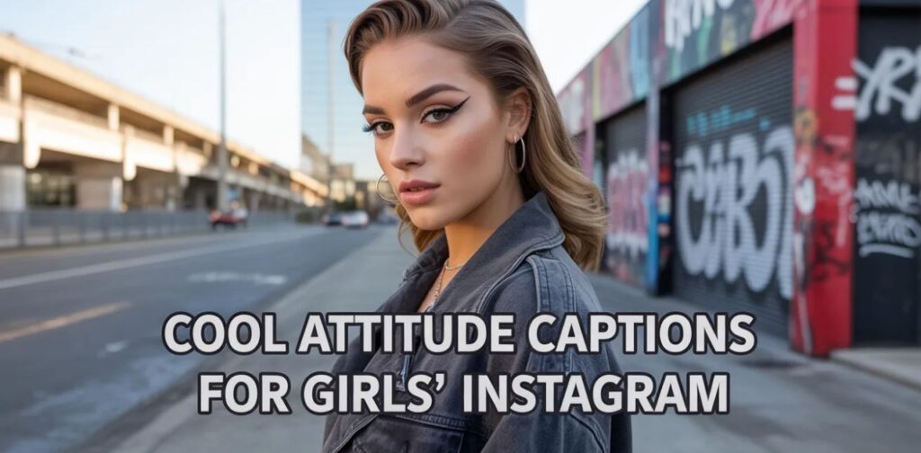 Cool attitude captions for girls’ Instagram featuring killer attitude quotes to boost confidence and show fearless, bold style