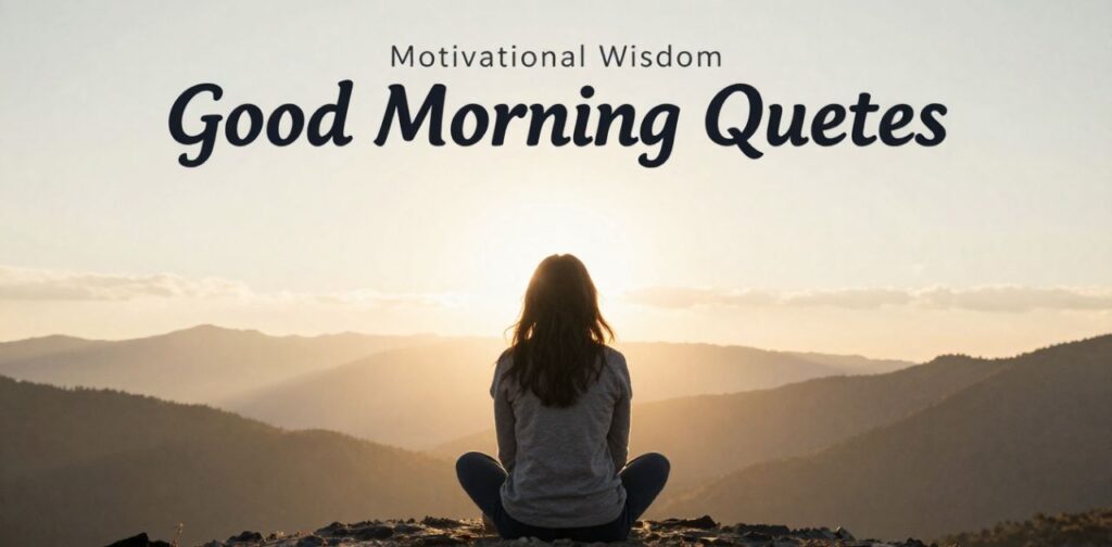Motivational wisdom good morning quotes featuring spiritual good morning quotes.