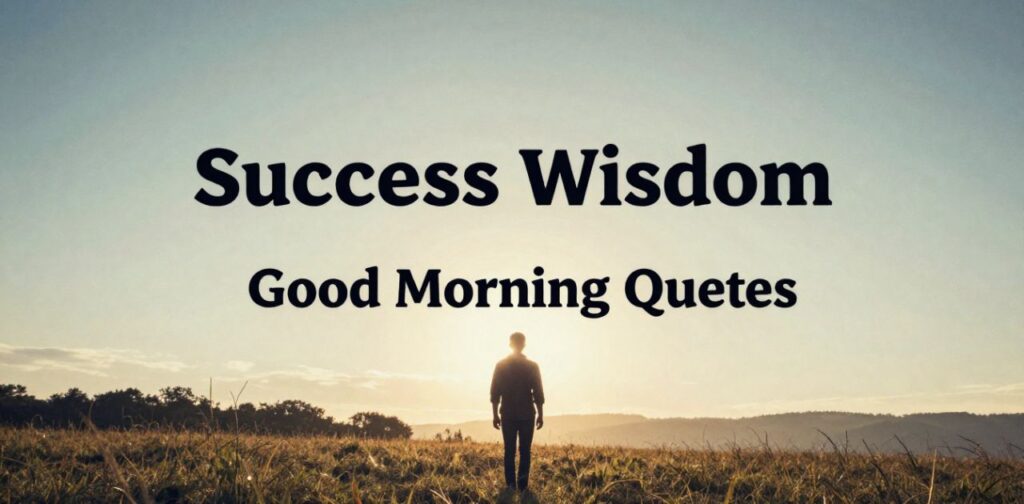 Success wisdom good morning quotes with spiritual good morning quotes for daily inspiration