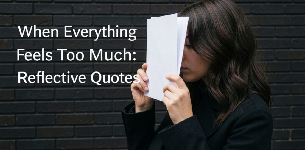 when everything feels too much soul tired quotes for emotional healing theme.