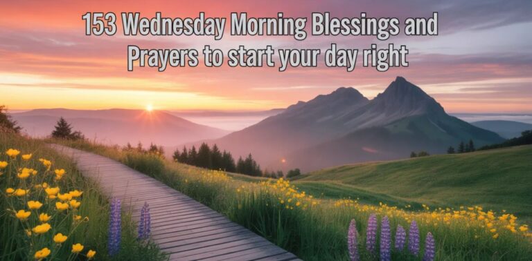 153 Wednesday Morning Blessings and Prayers to Start Your Day Right featuring inspiring spiritual morning messages with faith and peace.