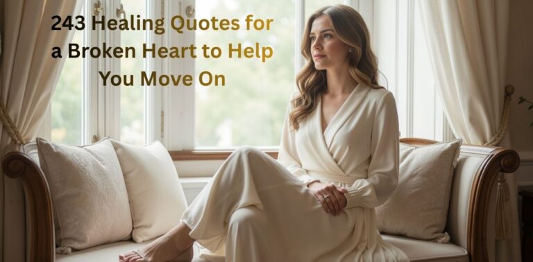 243 Healing Quotes for a Broken Heart to Help You Move On – Healing quotes for a broken heart to support emotional healing and recovery from heartbreak, grief, and emotional pain.