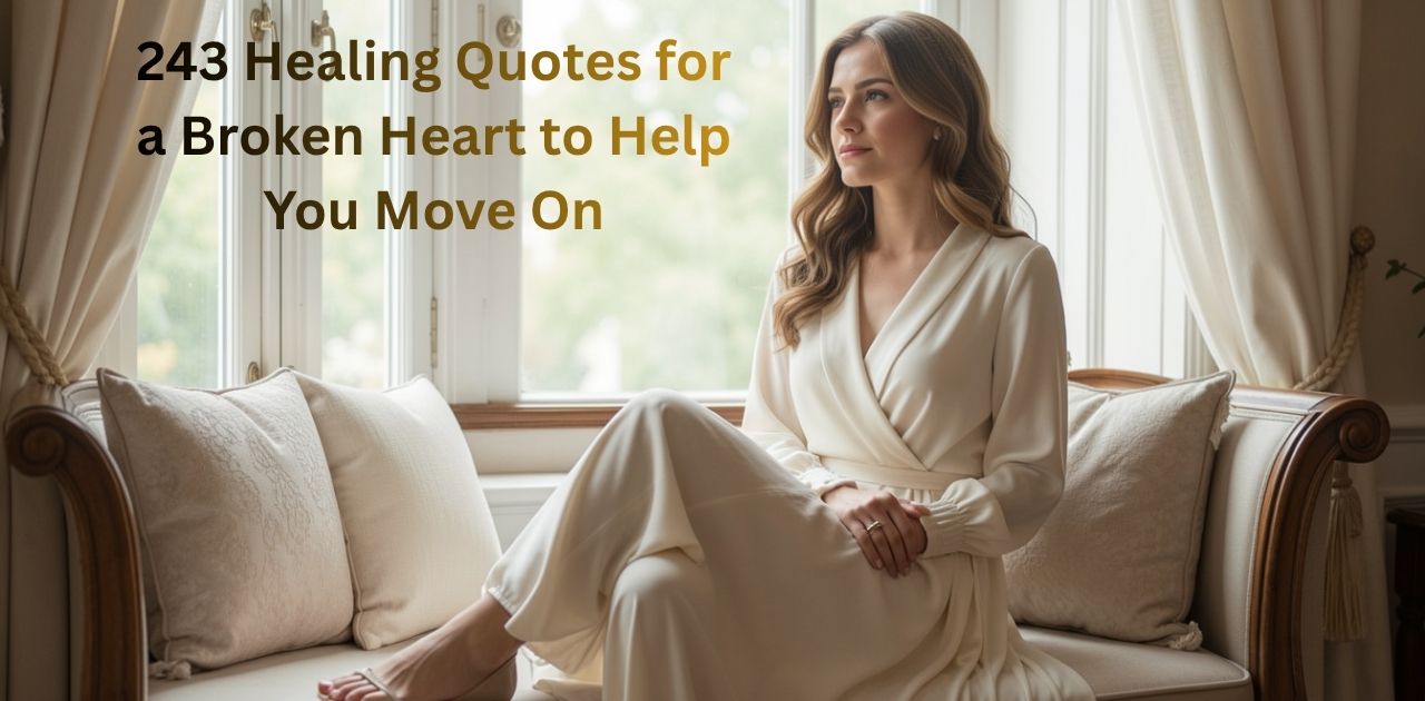243 Healing Quotes for a Broken Heart to Help You Move On – Healing quotes for a broken heart to support emotional healing and recovery from heartbreak, grief, and emotional pain.