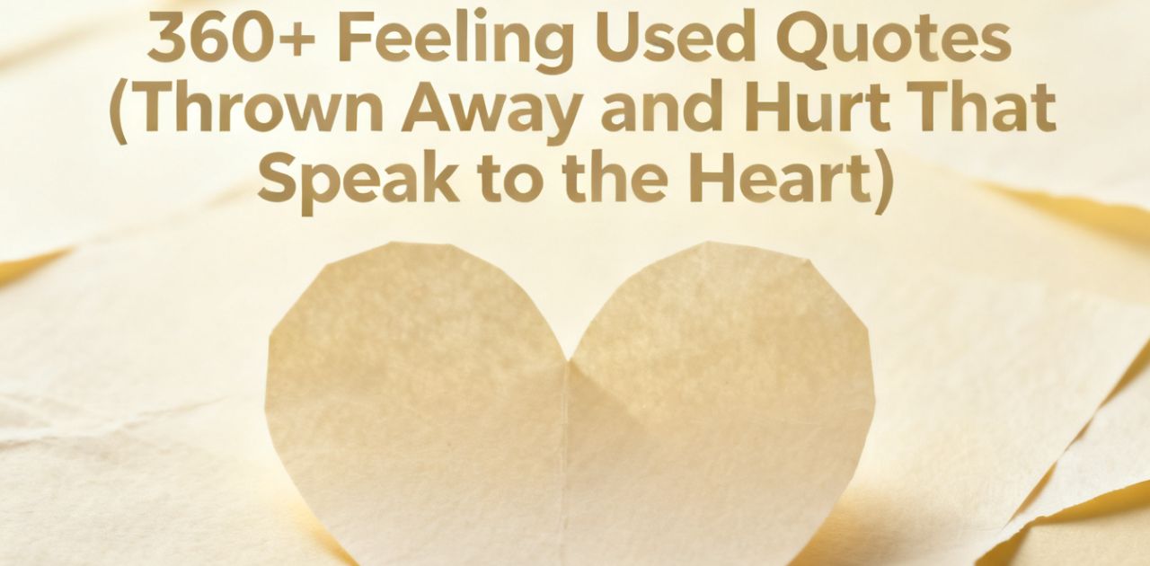 Feeling used quotes reflecting emotional pain, betrayal, and healing from being thrown away and hurt in relationships.