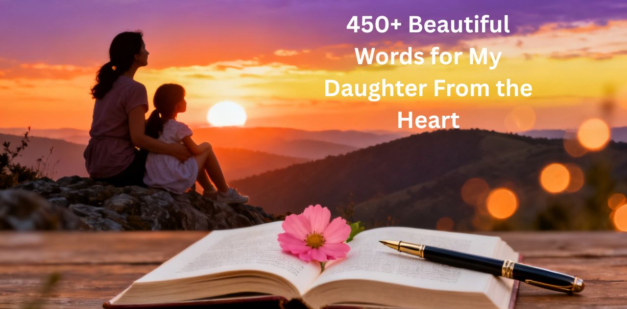 A loving mother expressing Beautiful words for my daughter, showing emotional bond, care, pride, and unconditional love between parent and child.