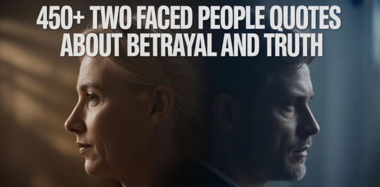 450+ Two Faced People Quotes about betrayal and truth, revealing fake friends, hidden intentions, and lessons on trust and emotional healing.