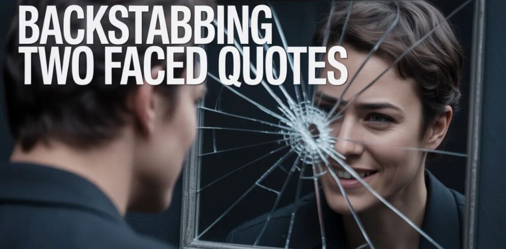 Backstabbing Two Faced Quotes, featuring two faced people quotes about betrayal, fake loyalty, manipulation, and protecting yourself from toxic relationships and emotional pain.