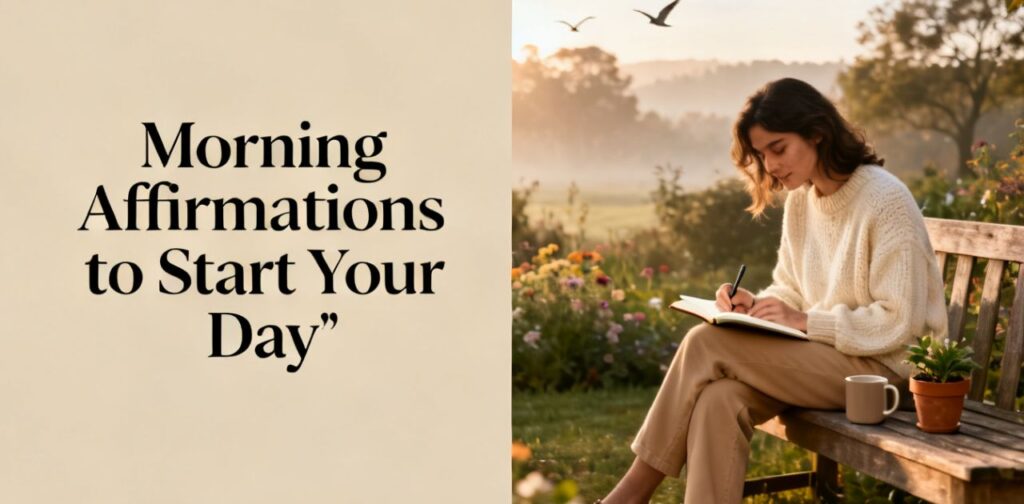 Morning Affirmations to Start Your Day with positive faith-based declarations for confidence, peace, and spiritual empowerment in daily life.