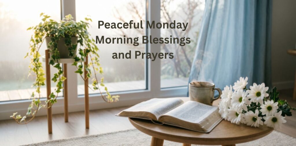 Peaceful Monday Morning Blessings and Prayers Inspirational Monday Morning Blessings, Positive Monday Morning Quotes, and Good Morning Monday Messages for Calm and Fresh Start