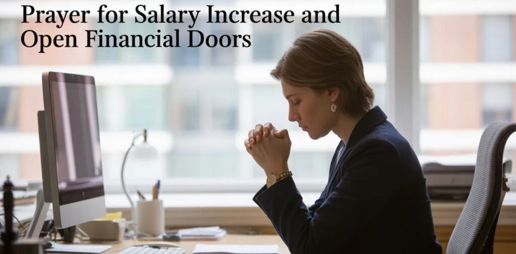Prayer for salary increase and open financial doors with prayer for financial breakthrough and open doors.